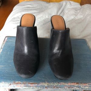 Calvin Klein black mule heel cantha